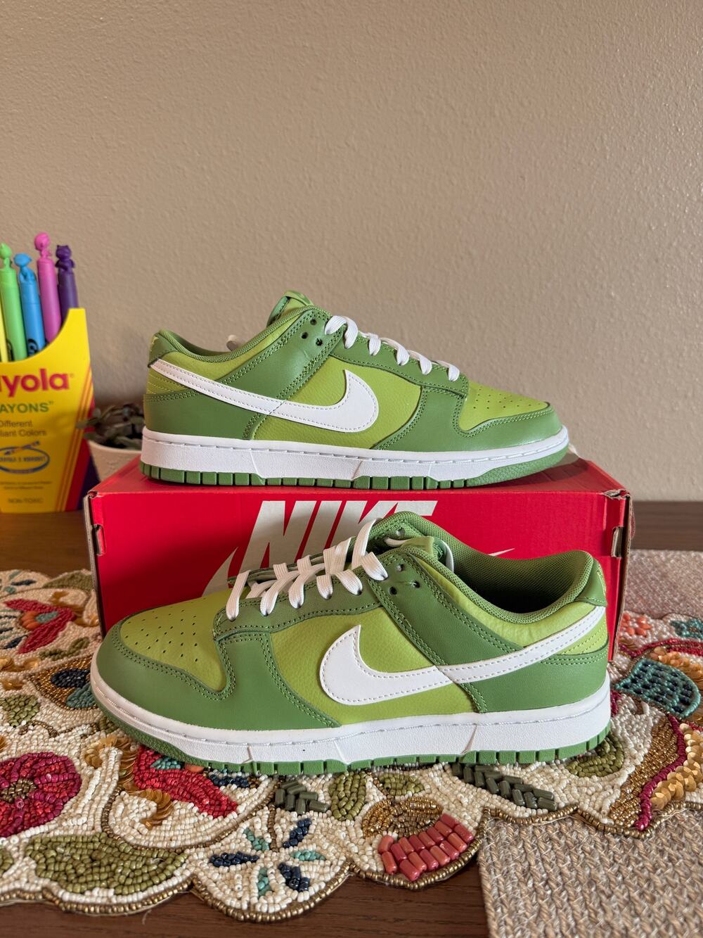 Nike Dunk Low Retro Chlorophyll White Vivid Green Oil Matcha Gorge SB DJ6188 300